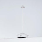 Arrrow LED Cordless USB-C Re-Chargeable Desk Lamp, 5200mAh Battery Operated with 3 Color Temperature 2700K-3000K-3500K and Fingertip Touch On/Off Plus Dimming in White