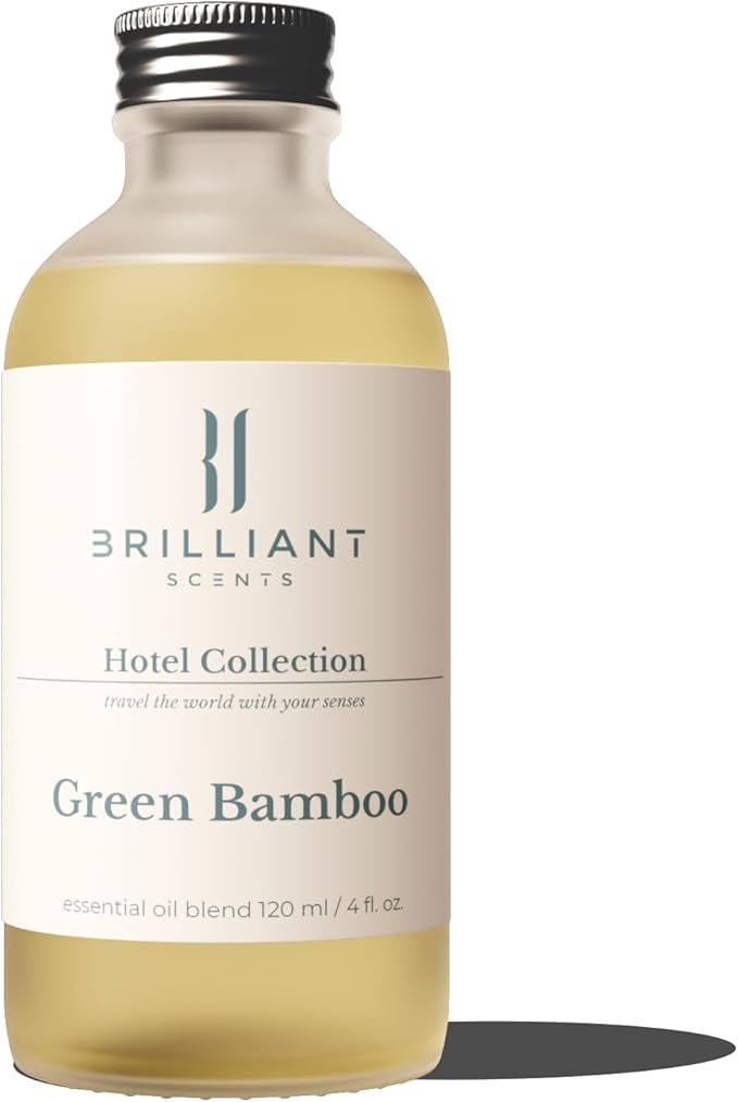 Brilliant Scents Green Bamboo Scent | Citron, Fresh Air, Morning Dew | Inspired by: Mandarin Oriental Hotel | Luxury Home & Business Scent | Fragrance Oil | 120ML