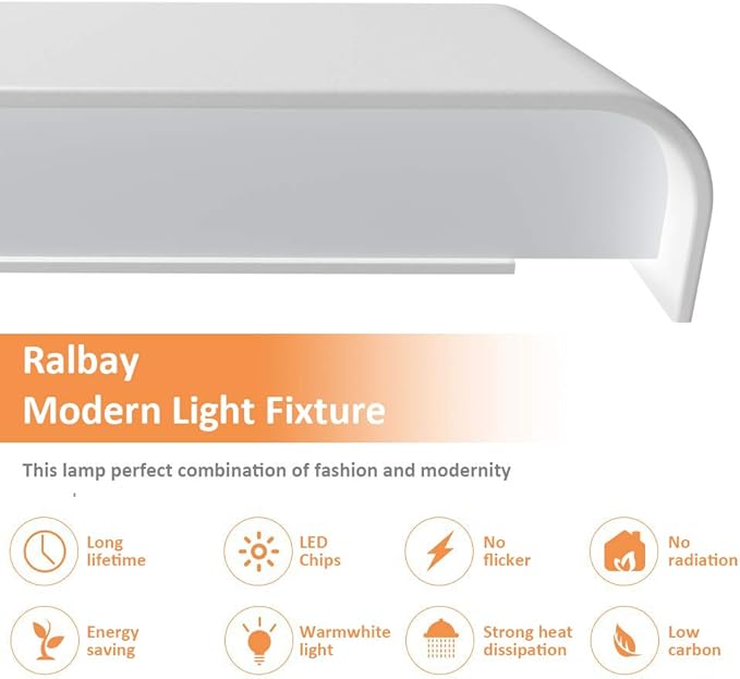 Ralbay LED Modern Vanity Light 32.67"/30W Aluminum Up and Down Modern LED Vanity Lights for Bathroom