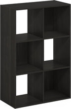 Furinno PELLI Closet Organizers and Storage, 6-Cube Closet Organizer, Open Shelf Closet Storage, for Wardrobe, Bedroom, Living Room, Espresso