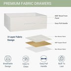 Modern 5-Drawer Dresser with Spacious Storage,Sturdy Wood Frame, and Large Capacity Drawers, Dressers for Bedroom, Home Organization Storage for Living Room or Hallway (White)