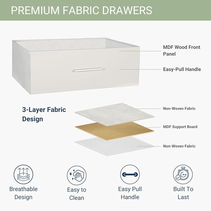 Modern 5-Drawer Dresser with Spacious Storage,Sturdy Wood Frame, and Large Capacity Drawers, Dressers for Bedroom, Home Organization Storage for Living Room or Hallway (White)