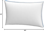 Utopia Bedding Bed Pillows for Sleeping Queen Size (Blue), Set of 2, Soft & Fluffy Pillow with Down Alternative Filling, Cooling, Hotel Quality, Gusseted Pillow for Back, Stomach or Side Sleepers