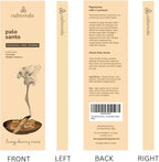 Holy Palo Santo Incense Sticks - 80 Charcoal Free Incense, Made from Upcycled Flowers | Cleansing Incense Sticks Spiritual or Inciensos para Sacar Malas Energias
