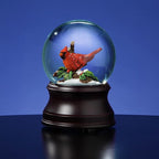 The San Francisco Music Box Company Holiday Cardinal Snow Globe