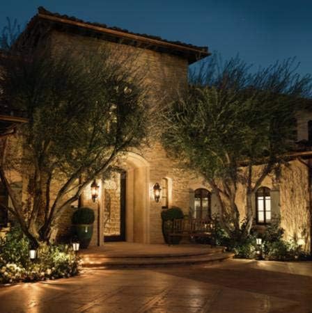 John Timberland Casa Marseille European Outdoor Wall Light Fixture Mediterranean Black Scroll Arm 21 1/2" Clear Hammered Glass for Exterior House Porch Patio Outside Deck Garage Front Door Home