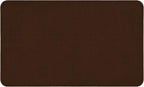 House, Home and More Skid-Resistant Carpet Indoor Area Rug Floor Mat - Chocolate Brown - 3 Ft X 5 Ft - Non Slip Rubber Backing, Stain Resistant, Dog Friendly, Living Room Bedroom Kitchen Entryway