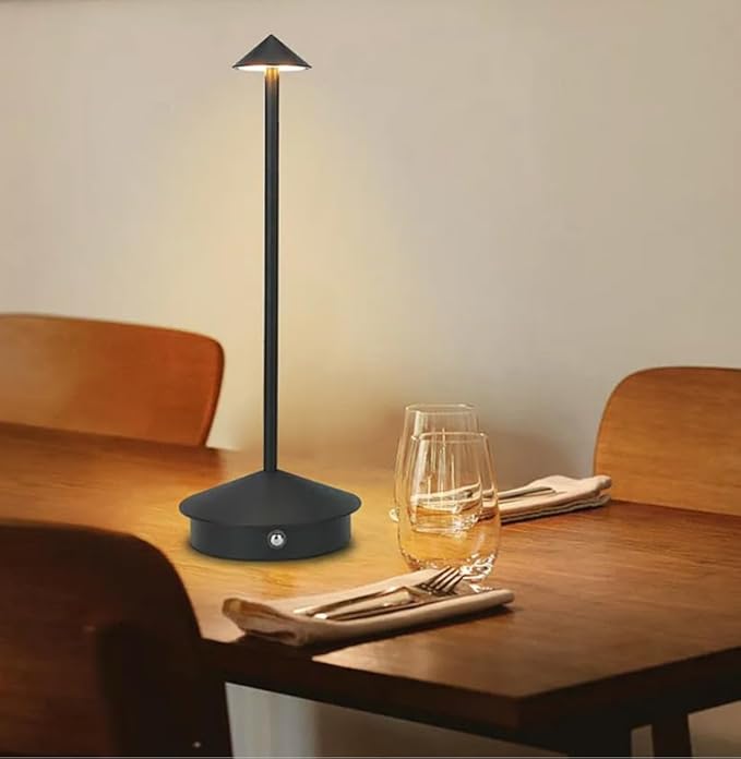 Regalia Rechargeable LED Table Lamp | Cordless Dimmable Touch Control | Waterproof Modern Lighting | USB-C Charging | Bedroom Living Room Nightstand Accent Table Lamp | Brown | 4-Piece Set