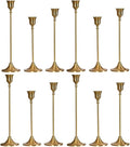 Gold Candle Holders Set -30pcs Taper Candle Holder for Candlesticks, Tall Metal Candlestick Holders for Table Centerpiece, Home Decor, Fits 3/4 Inch Thick Candles (Gold, 4 Sets(12 Pcs))