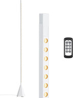 EDISHINE LED Corner Floor Lamp, New Gesture Control Dimmable Corner Light with Remote Control, 3000K-6000K Eye Caring Standing Lamp, Modern Minimalist Lit Lamp for Bedroom, Living Room, Office, White