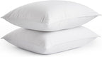 Bafode Goose Down Feather Pillows, Soft Bed Pillows Standard Size Set of 2, 100% Soft Cotton Shell, Hotel Pillows for Back, Stomach or Side Sleepers