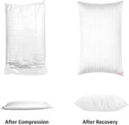 EIUE Hotel Collection Bed Pillows for Sleeping 2 Pack Standard Size，Pillows for Side and Back Sleepers,Super Soft Down Alternative Microfiber Filled Pillows,20 x 26 Inches