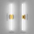 Ralbay Matte Gold 40inch Bathroom Vanity Lights Fixtures Over Mirror 32W Modern LED Modern LED Gold Vanity Light for Bathroom(5500K White Light)
