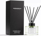 Cashmere Vanilla Reed Diffuser Set - Luxury Fragrance Reed Diffusers for Home, Office & Bathroom Décor - Long Lasting Scent Sticks Diffuser with Non-Toxic Oils (5.63 oz) (Cashmere Vanilla)