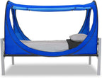 Privacy Pop up Eclipse Bed Tent Bed Drapes (Blue, Full)