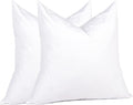 puredown® Natural Feather Down Throw Pillow Inserts 20 x 20 (Set of 2, White), Décor Pillow for Couch, Chairs, Office, Apartments