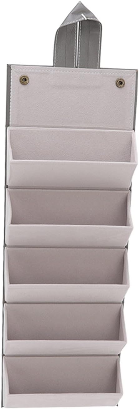 Travel Glasses Case Storage Multifunctional PU Leather Portable Sunglasses Organizer Case Multiple Slots for Glasses(Gray)