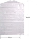 100 Pack Garment Bag Transparent Clothing Dust Cover Dustproof Hanging Clothes Suit Dress Jacket Cover for Dry Cleaner Home Storage Travel Clothes Storage Closet 23.6 x 47.2 inches