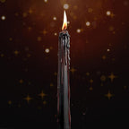 12PCS 10-Inch Black Bleeding Taper Candles,Vampire Tears Taper Candles- Unscented Ideal for Halloween, Christmas, Rituals, and Themed Party Decor
