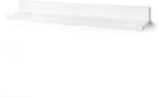 Americanflat 36" Floating Shelf - Made of Engineered Wood with Lipped Ledge - Long Floating Wall Shelves for Bedroom, Bathroom, Kitchen, Office, and Living Room - White