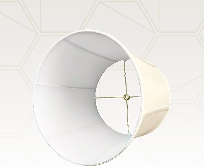 Royal Designs, Inc. BSO-719-16LNEG-2 Drum Basic Lamp Shade, 15 x 16 x 16, Linen Eggshell, 2-Pack