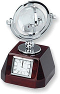 Solid Swivel Globe and Clock
