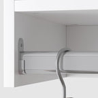 Modular Closet System, 66" Wide Closet Organizer System with Towers and Hanging, Wood Closet Tower Storage for Walk In Closets, Wall Mounted Wardrobe Organizer Kit System, Bedroom, White