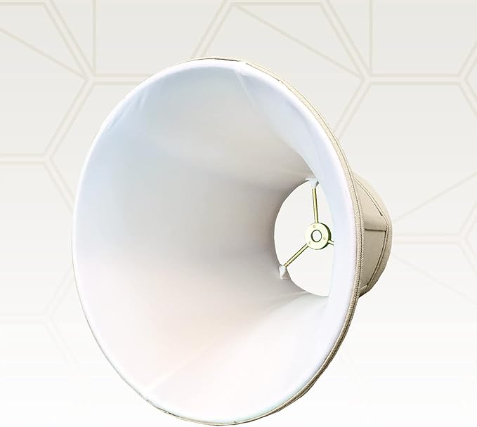 Royal Designs, Inc. BSO-704-14LNBG True Bell Basic Lamp Shade, 7 x 14 x 11.5, Linen Beige