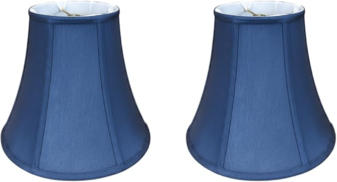 Royal Designs, Inc. BSO-704-14NBLU-2 True Bell Basic Lamp Shade, 7 x 14 x 11.5, Navy Blue, 2-Pack