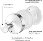 Suction Cup Wreath Hanger，Suction Cup Hooks Hanging 15 Lbs，Waterproof Suction Cup Wreath Holder for Windows (Silver, 2)