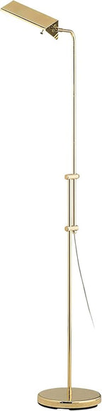 Regency Hill Tony Traditional Farmhouse Adjustable Pharmacy Light Floor Lamp Standing 54" Tall Gleaming Brass Gold Metal Rotating Head Decor for Living Room Reading House Bedroom Family Home