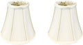 Royal Designs, Inc. BSO-704RC-8EG-2 True Bell Basic Lamp Shade with Round Clip, 4 x 8 x 7.25, Eggshell, 2-Pack