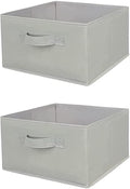 Hanging Shelf Closet Storage Organizer Removable Drawers ，Hanging Storage Organizer Hanging Sweater 2 Sock Underwear Drawers for Closet, Bedroom, Light Grey