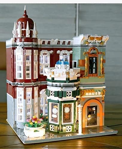 General Jim's Street View Vintage Antique Shop Modular City Building Block Set, 3,037 Pieces with Light Kit, European Town Architecture Display Model Toys & Bricks | GJ ACS