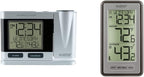 La Crosse Technology Atomic Projection Alarm Clock with Temperature | Wireless Digital Thermometer