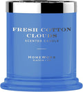 HomeWorx by SLATKIN + CO. Candle- Fresh Cotton Clouds, 8 oz. Premium Scented Candle - 25-35 Hours Burn Time