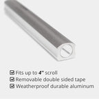 A&S Mezuzot Mezuza Aluminum Waterproof Case Peel & Stick Easy Installation Home Blessing (Silver, 5inch)