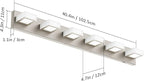 Ralbay 6 Lights Brushed Nickel Bathroom Lights Fixtures Dimmable 5 Color Temperature Acrylic Modern Brushed Nickel Vanity Lights for Bathroom Brushed Nickel-5 CCT 40.4 inch