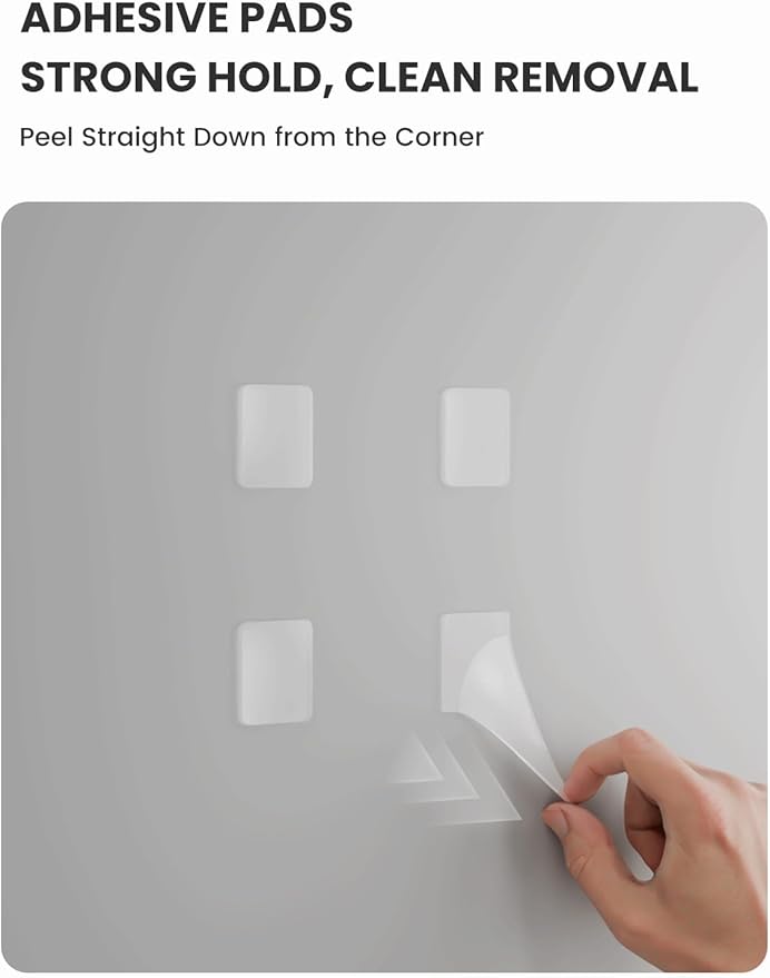 Cork Board Alternative Felt Strip Board 8-Pack 13"x2", Office Pin Board with 50 Push Pins, Adhesive Install for Bedroom Door & Home Office(Stone Beige)