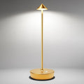 Cordless Table Lamps Rechargeable, 6000mAh Battery Operated LED Desk Lamp Outdoor Waterproof Portable Touch Dimmable Table Night Light for Patio Restaurant Dining Home Gold