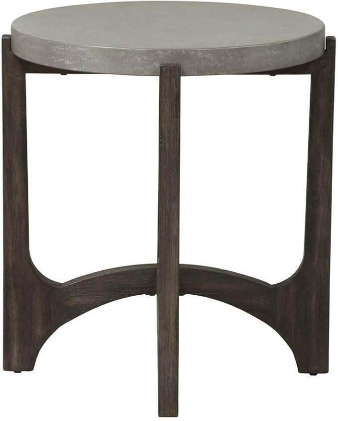 Liberty Furniture Industries Cascade End Table, W22 x D22 x H24, Dark Brown