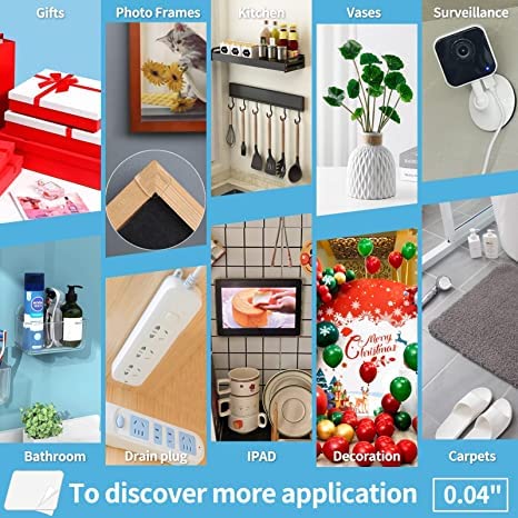 Art3d Nano Double-Sided Adhesive Tape, Multipurpose Tape for Carpet Mats/Paste Items/Photos Frames/Craft Wall Mounting