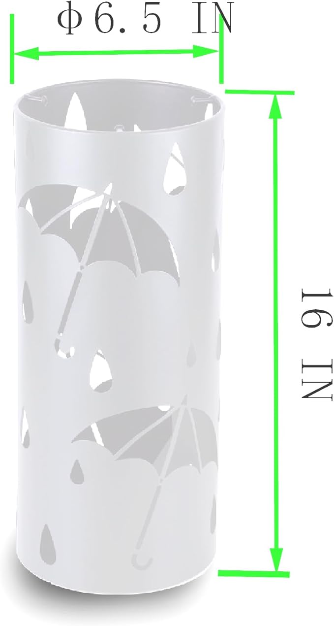 Umbrella Stand Rack for Entryway, Freestanding Round Metal Umbrella Holder, Rain Collection Umbrella Organizer Bin for for Can Walking Stick, Home Office Decor, Hold 4-5 Umbrellas