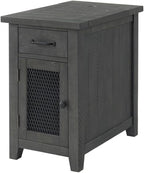 Martin Svensson Home Rustic Chairside Table, Grey