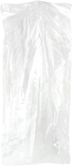100 Pack Garment Bag Transparent Clothing Dust Cover Storage Bag Suitable for Wedding Dresses Long Skirts Windbreakers Down Jackets 23.6x59 inches