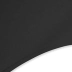 Set of 1/10/50Pcs Hotel Fitted Folding Dining Spandex Stretch Chair Covers - Wedding Reception Banquet Party Restaurant, 17 Colors! (10, Black)