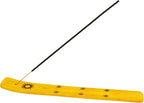 Hosley Wooden Incense Burner in Yellow 10 Inches Long Natural Wood with Yellow Finish Ideal Gift for Wedding, Aromatherapy, Zen, Spa, Reiki, Meditation
