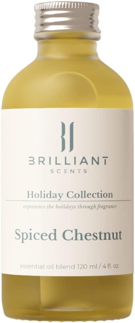 Brilliant Scents Spiced Chestnut Scent | Amber Resin, Cedar, Sandalwood | Luxury Home & Business Scent | Fragrance Oil | 120ML