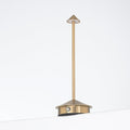 Arrrow LED Cordless USB-C Re-Chargeable Desk Lamp, 5200mAh Battery Operated with 3 Color Temperature 2700K-3000K-3500K and Fingertip Touch On/Off Plus Dimming in Satin Brass