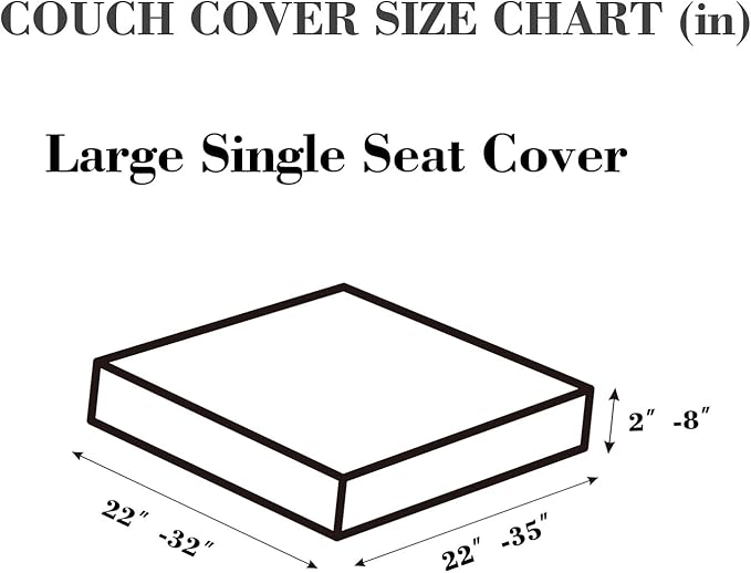 Sofa Covers Couch Covers for Sofa Pet Friendly Couch Cushion Covers Universal Sofa Covers Washable Stretch Slipcovers for Sectional Sofa (Texture Sea Blue,Large Single Seat Cover)